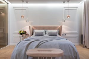 Multiple floor cushions arranged for casual seating