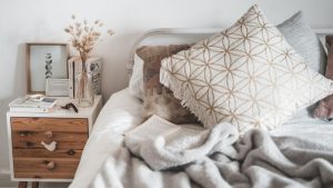 White and brown pillows showing different fill types